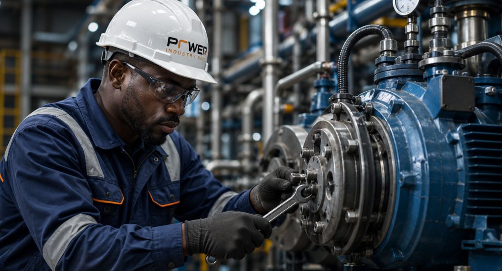 maintenance industrielle sur machine de production